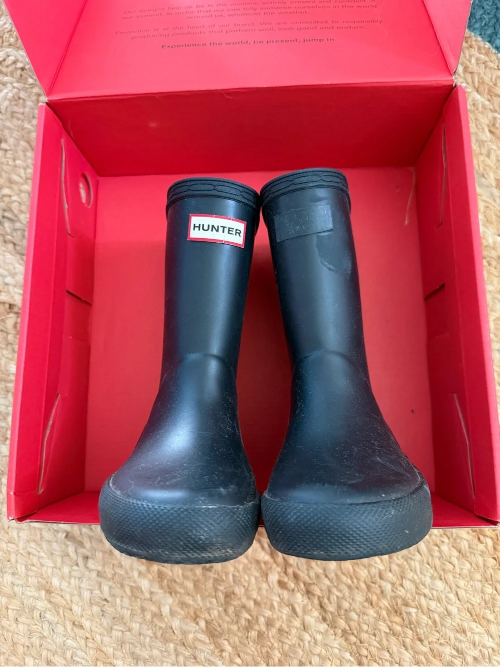 Hunter Kids Navy Waterproof Rain Boots